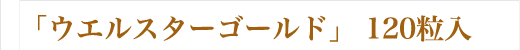 「ウエルスターゴールド」 120粒入